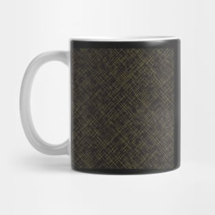 Timothy in Black and Gold Crosshatching Mug